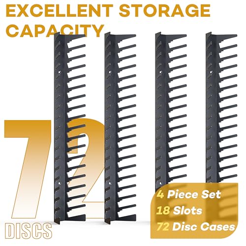 Video Game Storage Wall Mount Game Case Holder (72 Count)