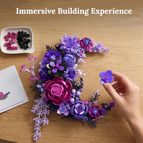 Purple Moon Flower Building Set