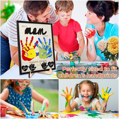 10" Hands Down Best Mom Ever Sign DIY Kids Gifts For Mom Handprint Kit with Acrylic Paints