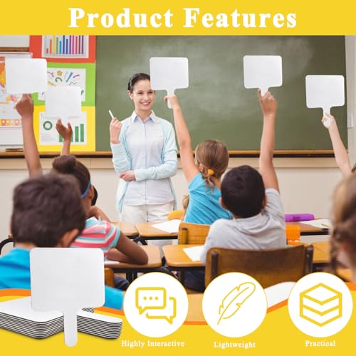10 Pcs Dry Erase Answer Paddle (10 Count)