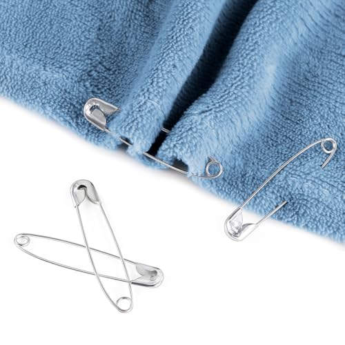 100 Pack Silver Safety Pins Assorted (100 Count)