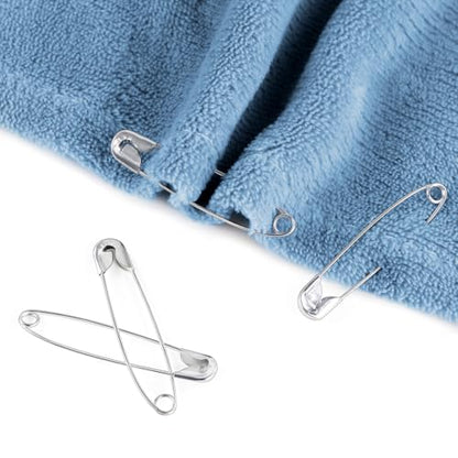 100 Pack Silver Safety Pins Assorted (100 Count)