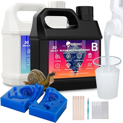 Silicone Mold Making Kit 30A 4.4 lbs Translucent