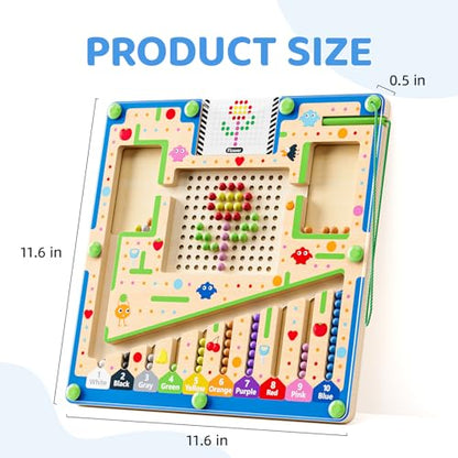 2 in1 Magnetic Color and Number Maze