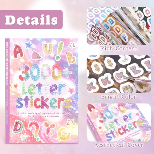 3000+ Pcs Alphabet Sticker for Journaling