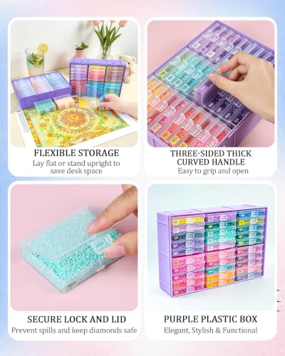 Diamond Art Trays with Lids (60 Count)