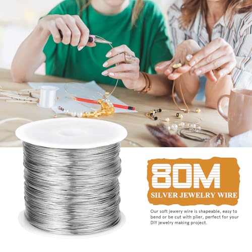 262FT 24 Gauge Craft Wire Jewelry Wire Copper Metal Wire for Jewelry Making (262 Foot)