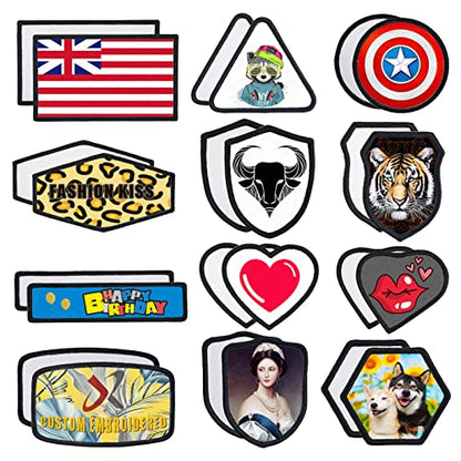 60 Pieces 4 Colors Round Patch Iron (60 Count)
