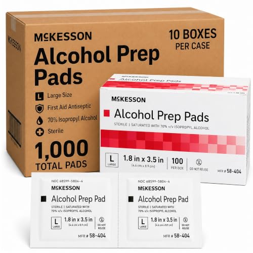 Alcohol Prep Pads (1000 Count)