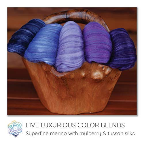 Merino Silk Luxe Tonal Designer Blend. Superfine Merino
