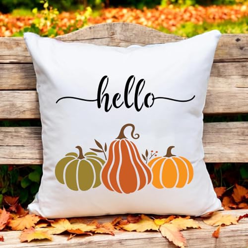 Fall Stencils for Crafts Reusable Fall Stencils for Painting on Wood (14 Count)