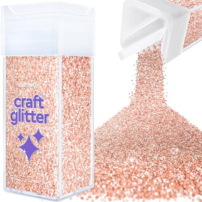 Craft Glitter Shaker Rose Gold 130g Fine (4.6 Ounce)