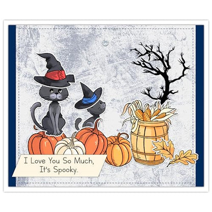 Halloween Clear Silicone stampReusable Stamp with Pumpkins