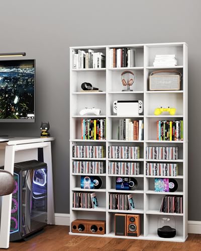 DVD Storage Shelf with Adjustable Shelves (24 Count)