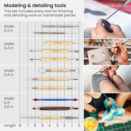 Pottery & Sculpting Tools (42 Count)