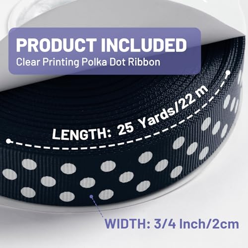 Polka Dot Grosgrain Ribbon 3