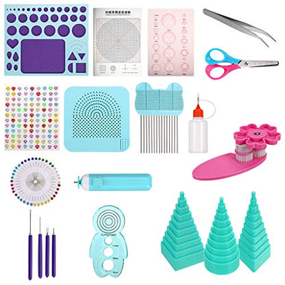 Paper Quilling Kit with 1860 Strips and Quilling Tools and Storage Box