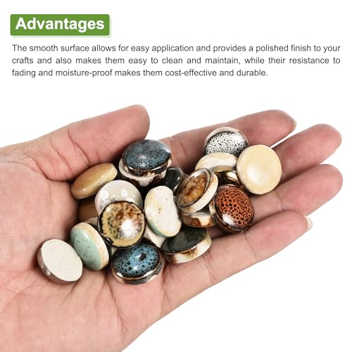 100g Ceramic Mosaic Tiles for Crafts Bulk