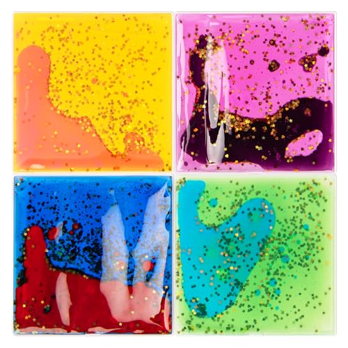 4 Pack 6"x 6" Liquid Tiles for Kids (4 Count)