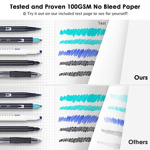 5 Pack Graph Paper Notebook Bulk (5 Count)