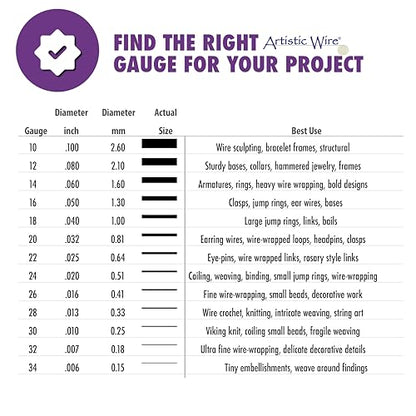 22 Gauge Tarnish Resistant Colored Copper Craft Wire