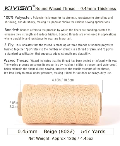Thin Wax Polyester Thread