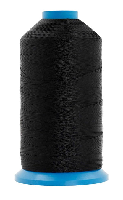 Size 138 420D T135 Black White Bonded Nylon Thread (15000 Foot)