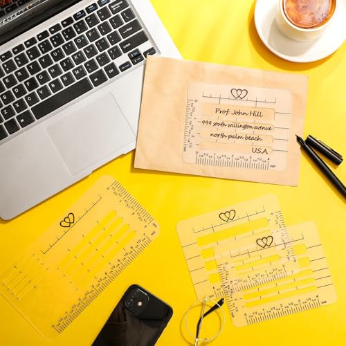 5 Pack Straight Line Stencil for Journaling