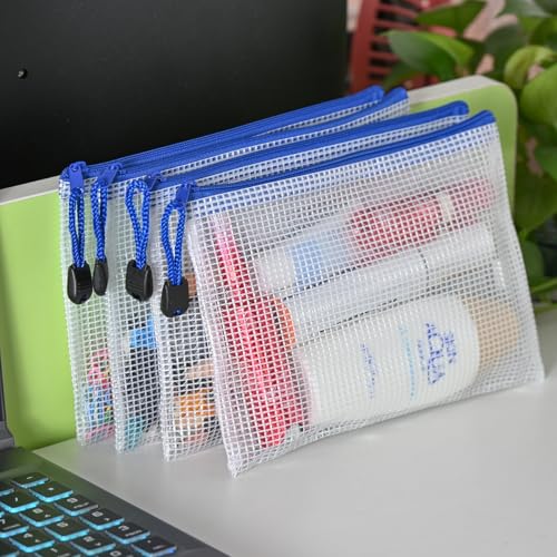 20pcs Mesh Zipper Pouch Bags (20 Count)