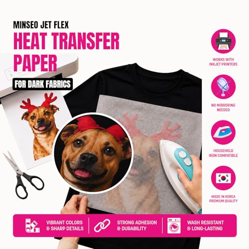 Jet Flex Premium Opaque Heat Transfer Paper for Dark Fabric