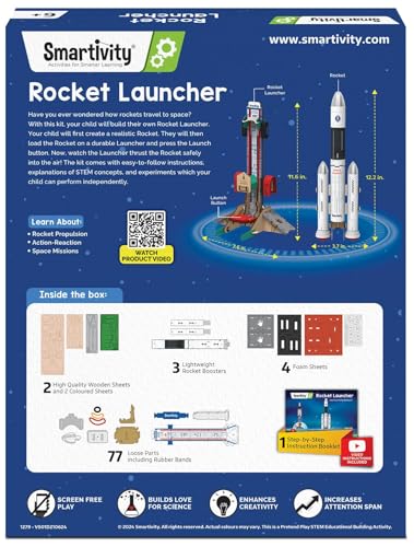 DIY Rocket Launcher STEM Kit for Kids 6