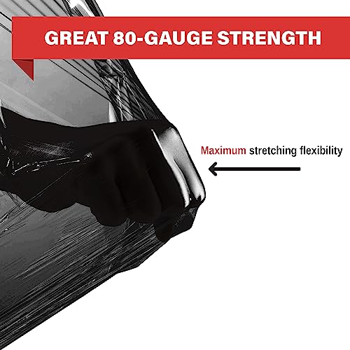 Stretch Wrap 17.5 Inch 80 Gauge Shrink Wrap Black