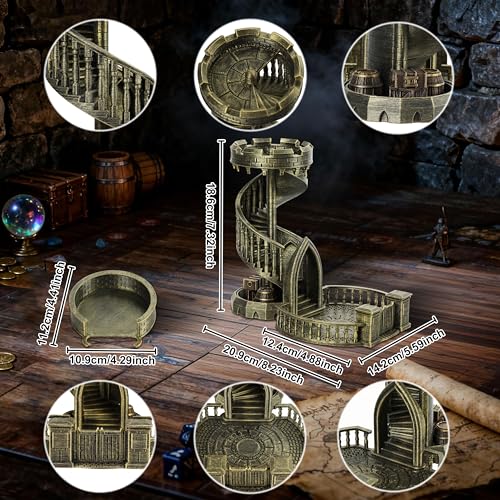 DND Dice Tower Castle and Tray