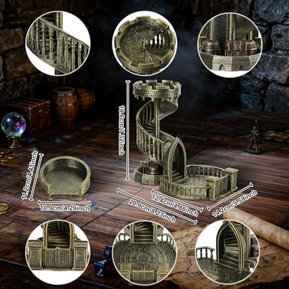 DND Dice Tower Castle and Tray