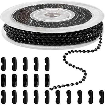 Steel Ball Chain Bead Dog Tag Chain Beaded Necklace Chains for Jewelry Making Bracelet Military Crafts