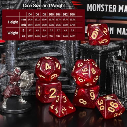 10 Sets Polyhedral Dice (70 Count)