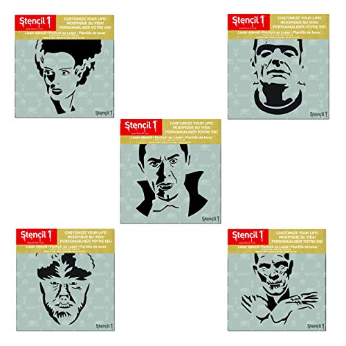 Halloween Monsters 5 Pack Stencil Set (5 Count)