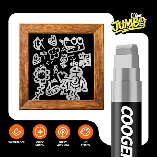 3Pcs Silver Jumbo Poster Markers