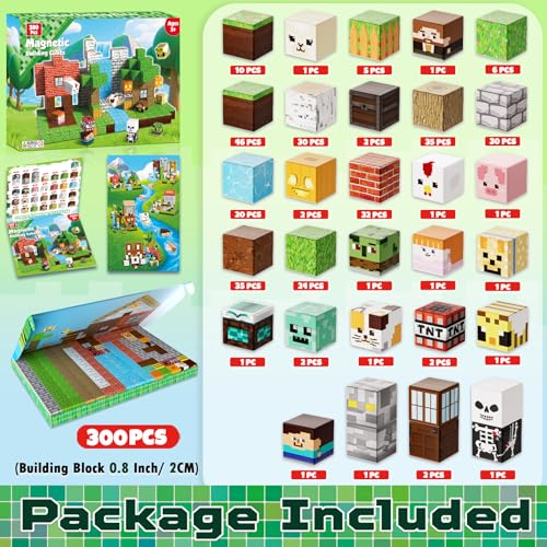 300PCS Magnetic Blocks