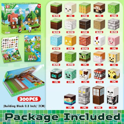 300PCS Magnetic Blocks