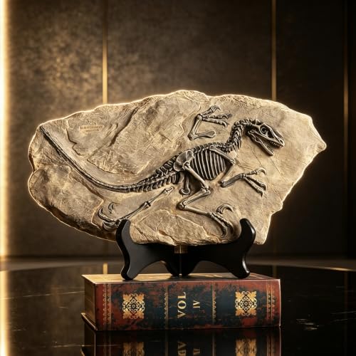 Resin Dinosaur Fossil Statue Model Simulated Skeleton Home Office Display Decorative Craft Box Decoration
