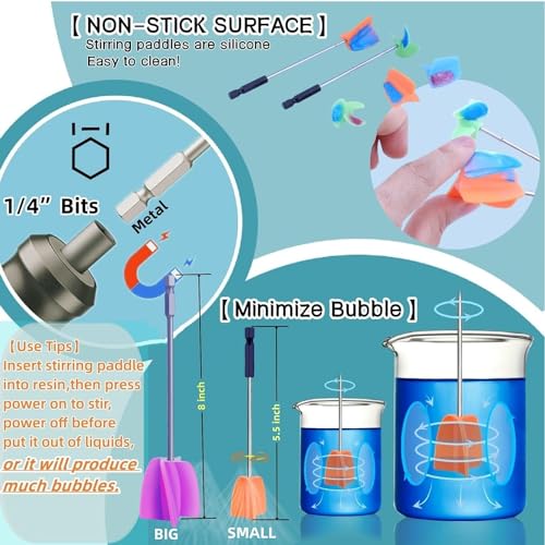 3 Sizes 6 Pack Paint Mixer (4 Count)