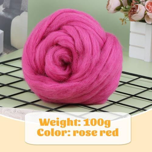 3.53oz Needle Felting Wool Roving Wool for Felting Wool Felting Supplies