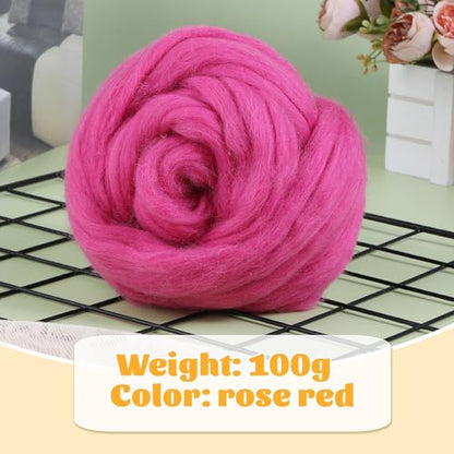 3.53oz Needle Felting Wool Roving Wool for Felting Wool Felting Supplies