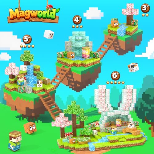200PCS 0.8" Magnetic STEM Building Blocks Creative Fun for Kids Boys Girls (200 Count)