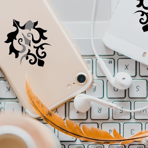 13inch x 5ft Black Smart Adhesive Permanent Vinyl Compatible with Cricut Explore and Maker Series Without Cutting Mats