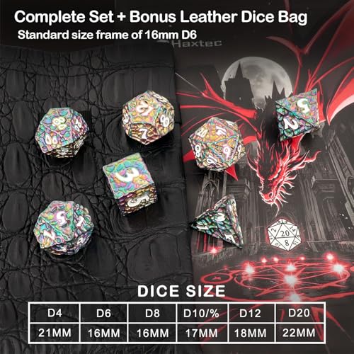 Metal DND Dice Set