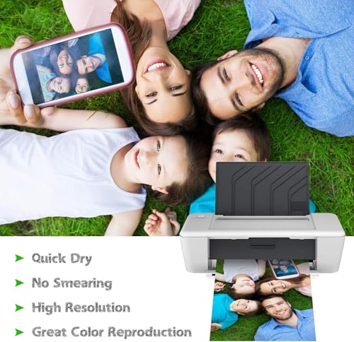 Photo Paper Resin Coated 4x6 In Glossy Photo Printer Paper 72lb (50 Count)