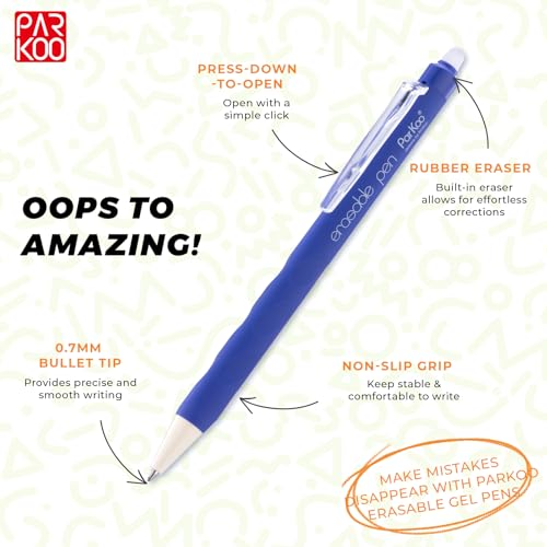 Erasable Gel Pens Clicker (12 Count)