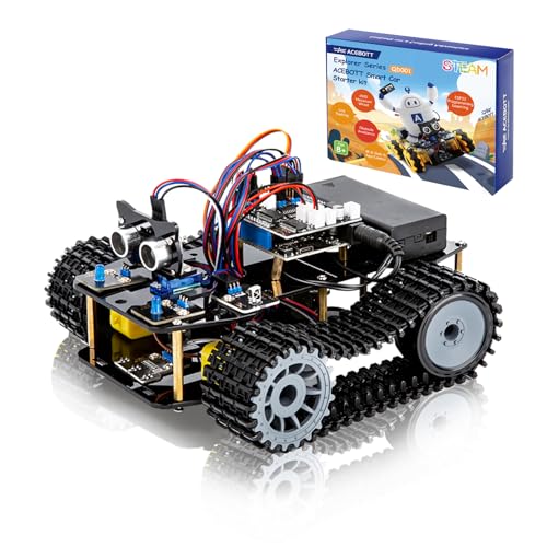 Smart Robot Tank Car Kit with ESP32 for Arduino Robotics for Kids Ages 8